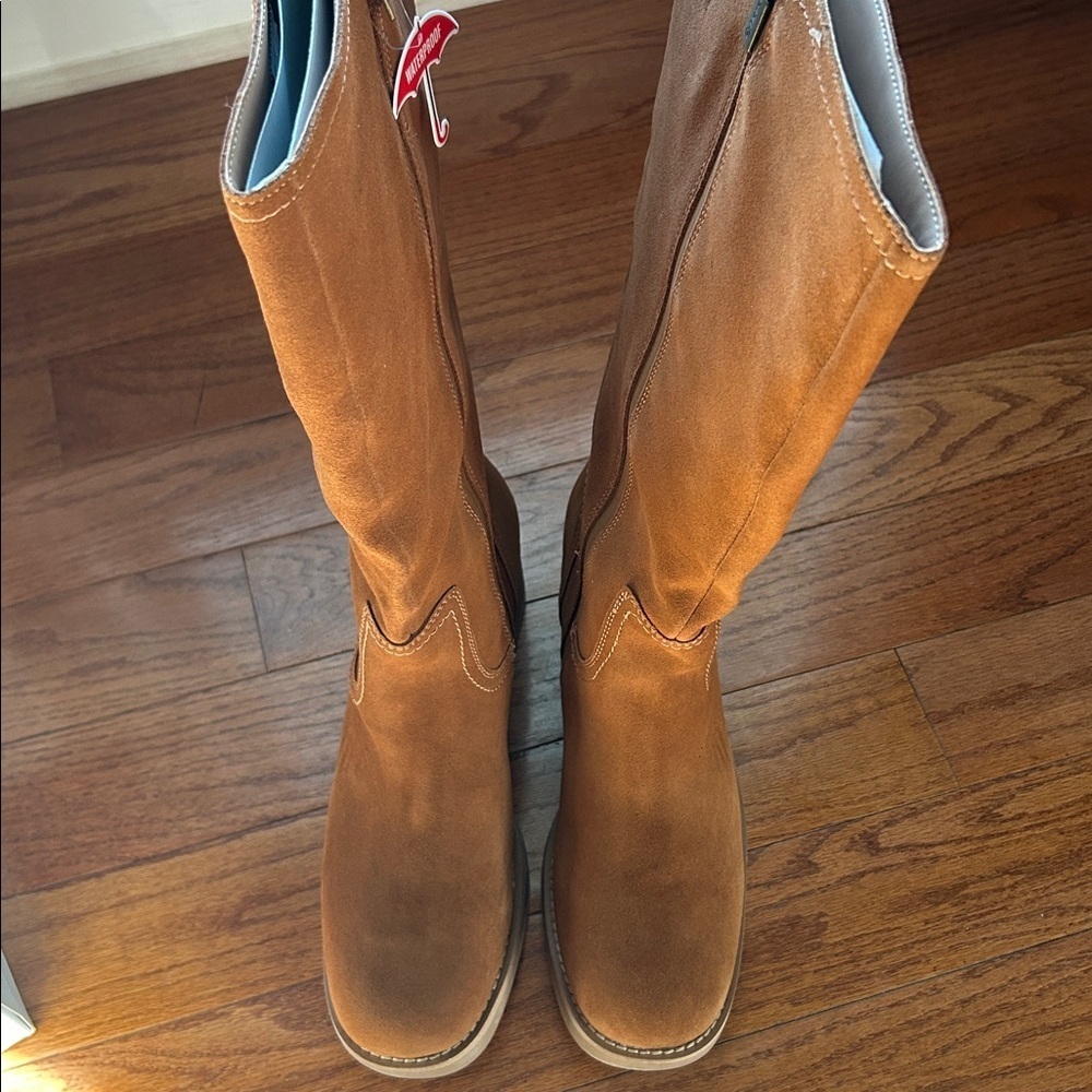 NEW Blondo Christian Waterproof Boot Women's Size 11 Tan Suede Tall MSRP $229 - Picture 11 of 12